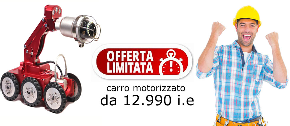 CARRO MOTORIZZATO PER VIDEOISPEZIONI - WWW.VIDEOSIPEZIONISHOP.IT